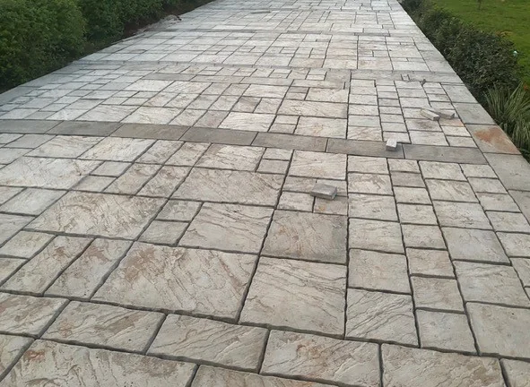 Modern residential house under construction with completed exterior